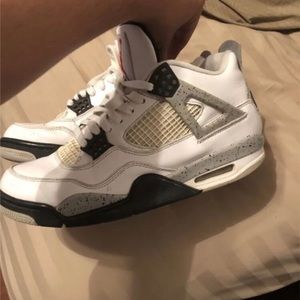 Jordan 4 white cement